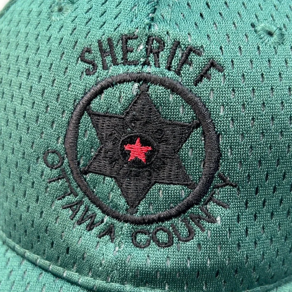 Ottawa County Sheriff Mens Green OC Baseball Hat Mesh Adjustable OSFM